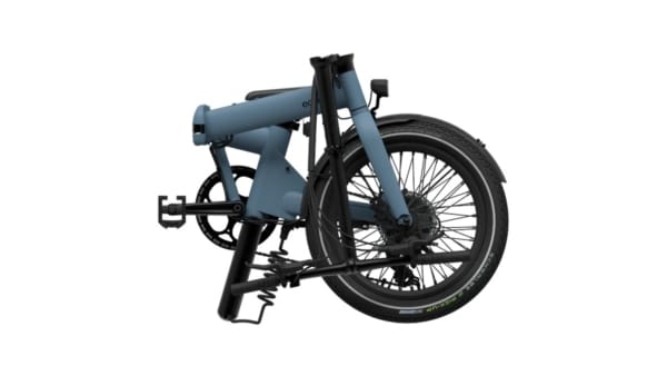 vélo pliant électrique Eovolt UTO Afternoon bleu ocean plié