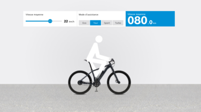 Calculateur autonomie de vélo électrique Bosch
