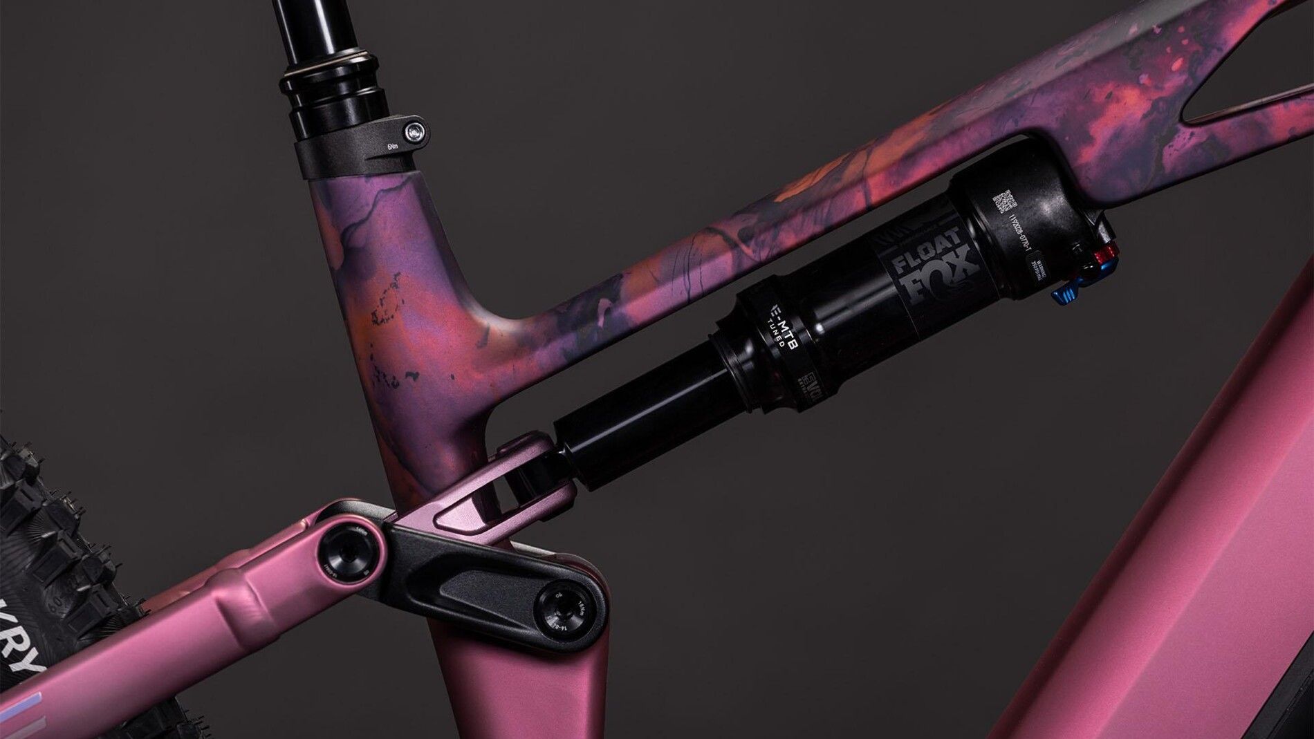 vtt électrique cube stereo hybrid one 44 hpc slx 800 amortisseur arrière
