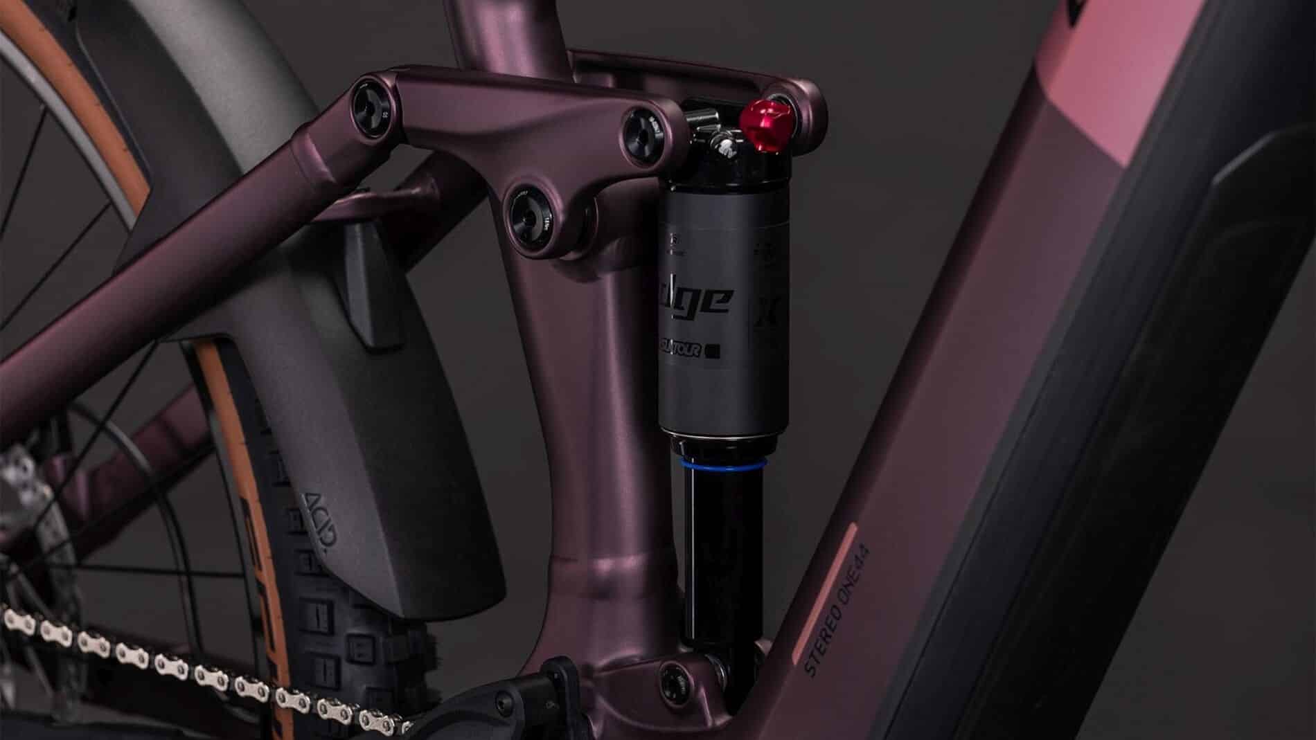 vtt électrique cube stereo hybrid one 44 pro amortisseur arrière