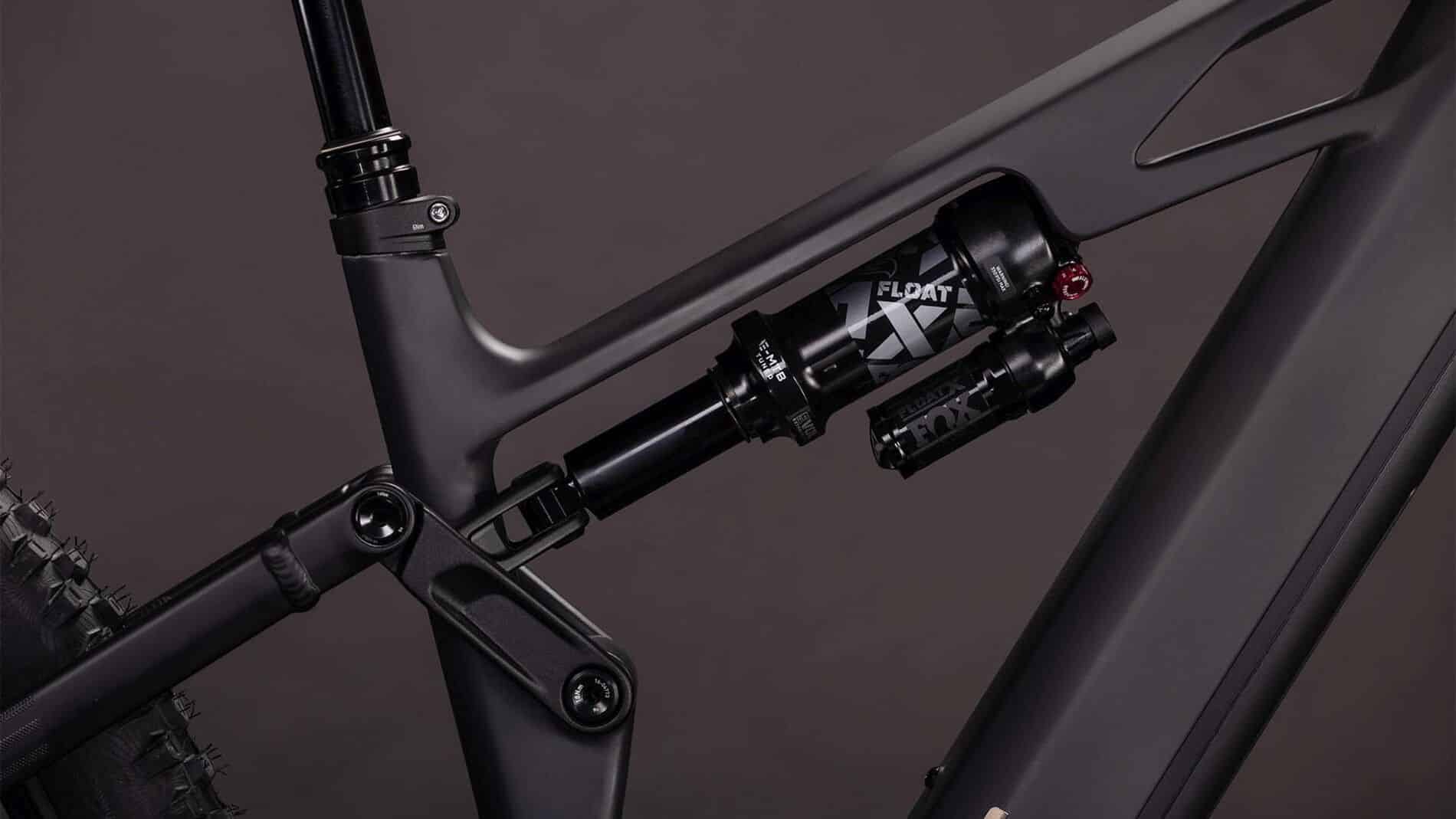 vtt électrique cube stereo hybrid one 77 hpc slx amortisseur de cadre
