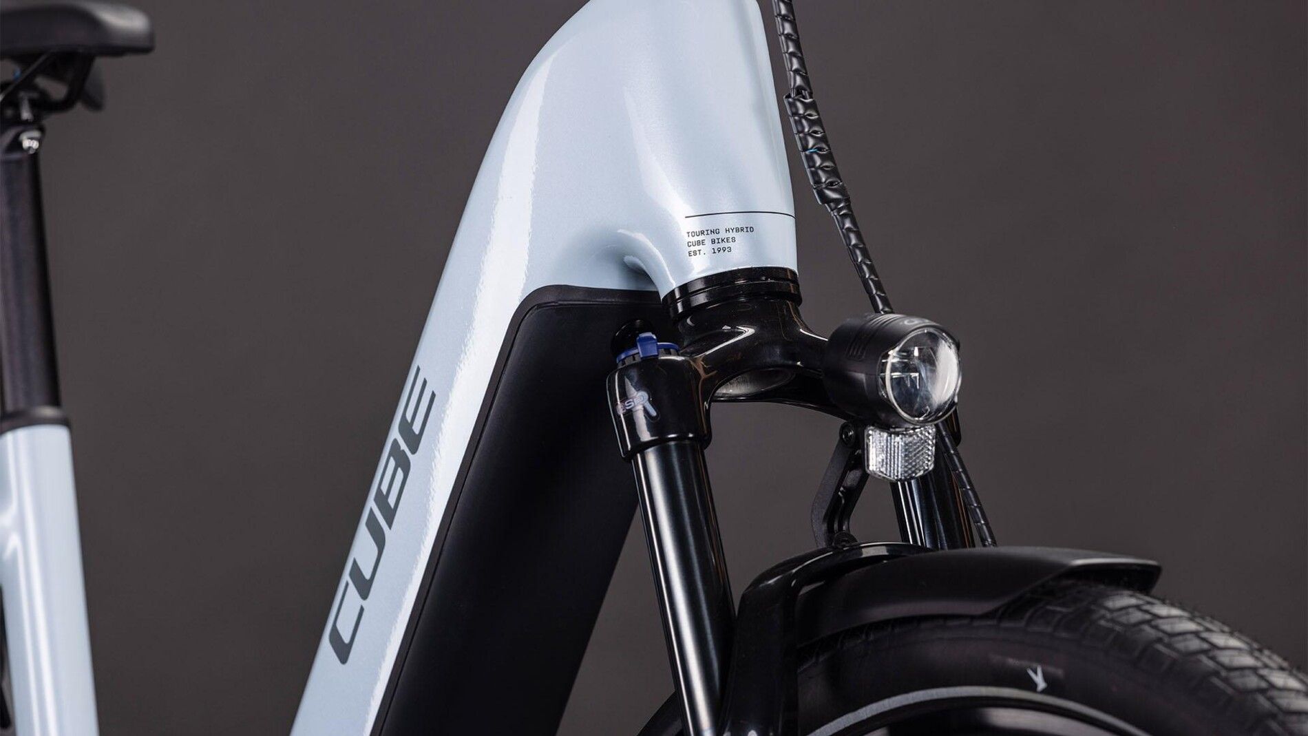 vtt électrique cube touring hybrid one 600 fourche