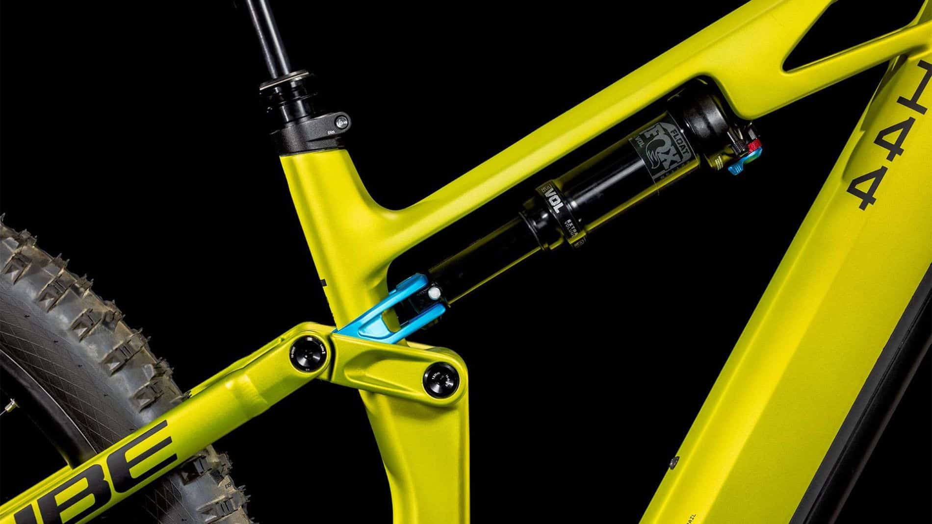 vtt électrique cube stereo hybrid one 44 race cadre et tige de selle