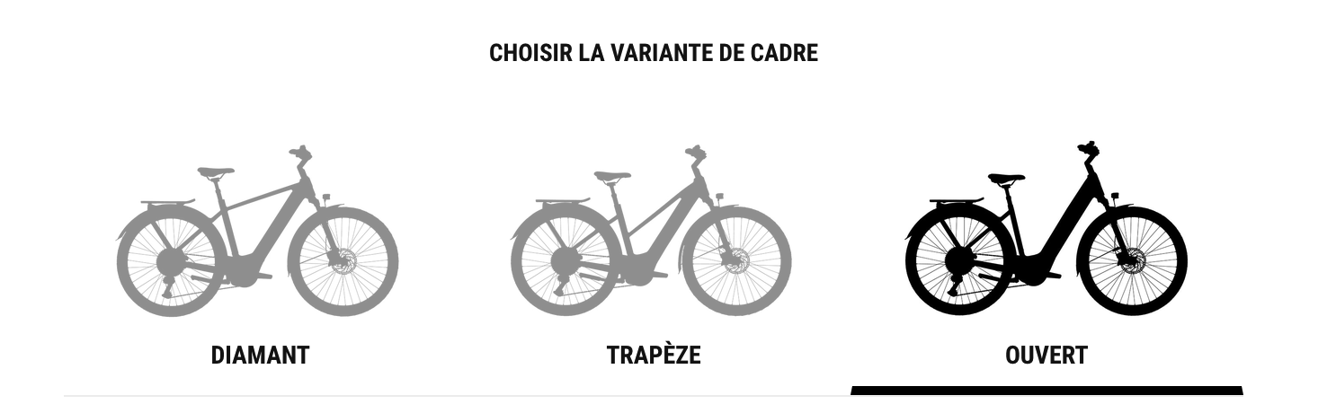 les 3 formes de cadres de vélos électriques pour femmes